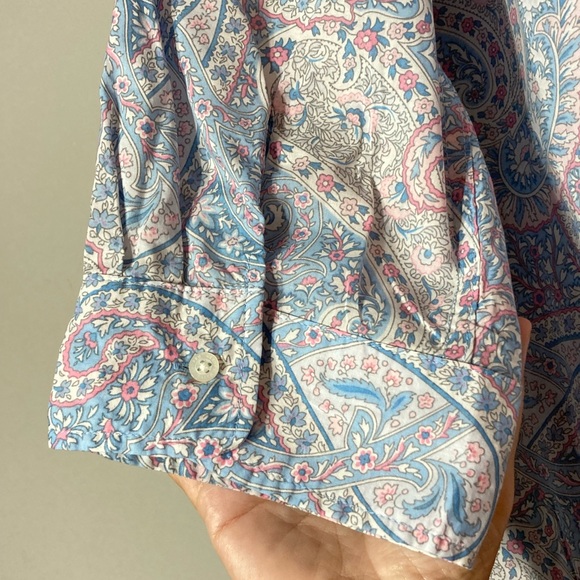 SOLD🩵Lauren Ralph Lauren L
Cotton Pajama Pant Set
Paisley Print Blue & Pink - Picture 9 of 14